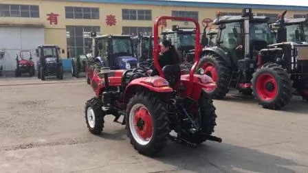 농업 기계 4X4 휠 60HP 소형 미니 트랙터 액세서리가 포함된 정원 농장 트랙터